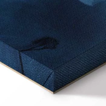 Obraz - Ornament w błękitnych i chłodnych kolorach ciemnoniebieska dekoracja - obrazek 8