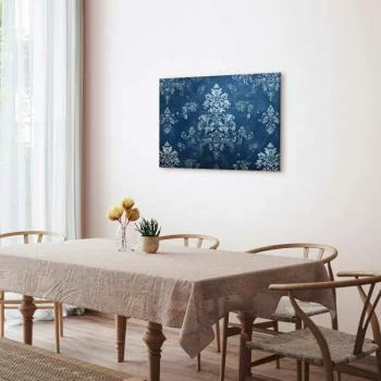 Obraz - Ornament retro dekoracyjny motyw w przetartych błękitach - obrazek 7