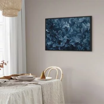 Obraz - Ornamenty abstrakcyjne ciemnoniebieskie wiktoriańskie liście / Gęste ciemnoniebieskie abstrakcyjne ornamenty - obrazek 6