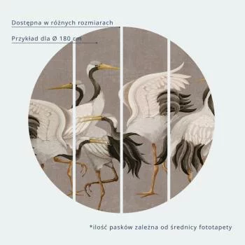 Fototapeta okrągła - Gęste ciemnoniebieskie abstrakcyjne ornamenty - obrazek 4