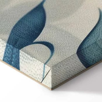 Obraz - Liście w niebieskich kolorach delikatny motyw botaniczny - obrazek 8