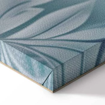 Obraz - Ornamenty w przetartych zgaszonych turkusach: delikatny wzór roślinny - obrazek 8