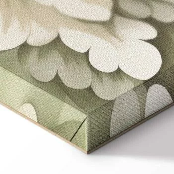 Obraz - Retro vintage kwiaty w delikatnych kolorach kremowych i zielonych - obrazek 8