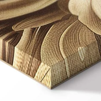 Obraz - Rzeźbione ornamenty barokowe bogata kompozycja w kolorach sepii - obrazek 8