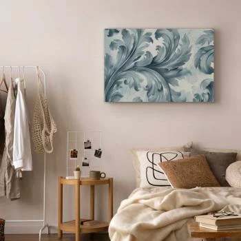 Obraz - Kamienne barokowe ornamenty w jasnych odcieniach szaro-niebieskich - obrazek 6