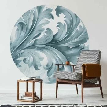 Fototapeta okrągła - Kamienny ornament w stylu barokowym - obrazek 6