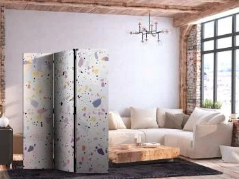 Parawan - Lastriko w stylu confetti - fioletowo-różowy - kolorowy wzór / Lastriko i confetti - kolorowy wzór w fioletach i różu - obrazek 2
