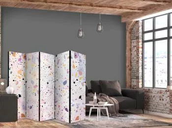 Parawan - Lastriko w stylu confetti - fioletowo-różowy - kolorowy wzór / Lastriko i confetti - kolorowy wzór w fioletach i różu - obrazek 2