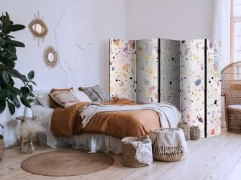 Parawan - Lastriko w stylu confetti - fioletowo-różowy - kolorowy wzór / Lastriko i confetti - kolorowy wzór w fioletach i różu - obrazek 5