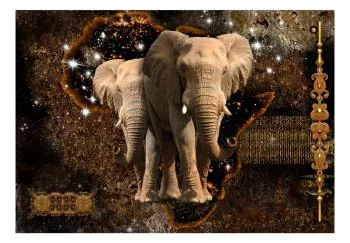 Fototapeta - Brązowe słonie - obrazek 2