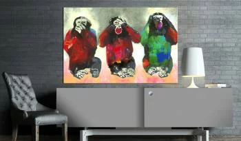 Obraz - Trzy mądre małpy - obrazek 2