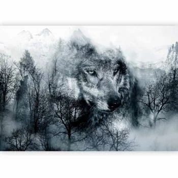 Fototapeta - Drapieżnik z gór (czarno-biały) - obrazek 5