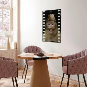 Plakat - Małpa w kapeluszu - obrazek 2