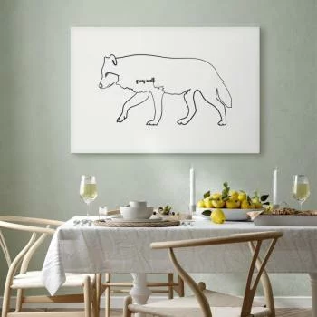 Obraz - Wilk (1-częściowy) szeroki - obrazek 7