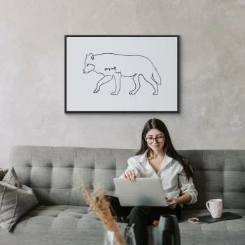 Obraz - Wilk (1-częściowy) szeroki - obrazek 5