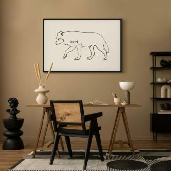 Obraz - Wilk (1-częściowy) szeroki - obrazek 7