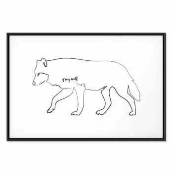 Obraz - Wilk (1-częściowy) szeroki - obrazek 2