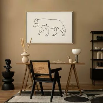 Obraz - Wilk (1-częściowy) szeroki - obrazek 7