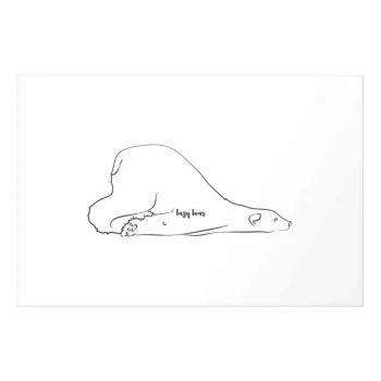 Plakat - Leniwy niedźwiedź - obrazek 2