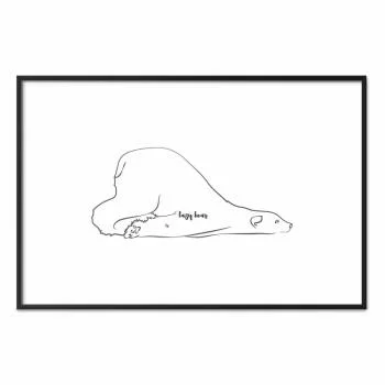 Plakat - Leniwy niedźwiedź - obrazek 2