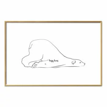 Plakat - Leniwy niedźwiedź - obrazek 2