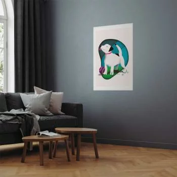 Plakat - Pies i piłka - obrazek 2