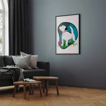 Plakat - Pies i piłka - obrazek 2