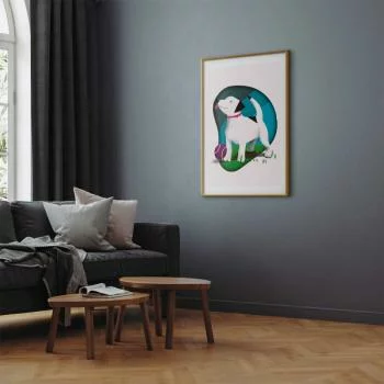 Plakat - Pies i piłka - obrazek 2