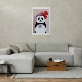 Plakat - Panda z balonikiem - obrazek 2