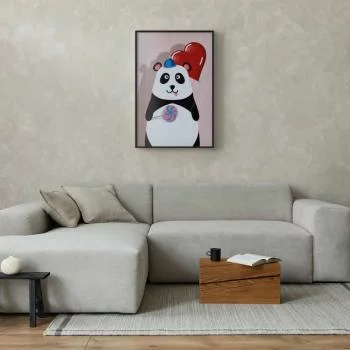 Plakat - Panda z balonikiem - obrazek 2