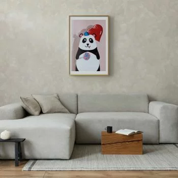 Plakat - Panda z balonikiem - obrazek 2