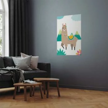 Plakat - Niezwykła lama - obrazek 2