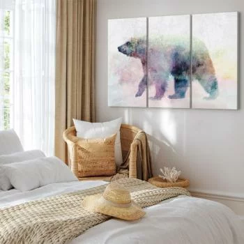 Obraz - Samotny niedźwiedź (3-częściowy) - obrazek 6