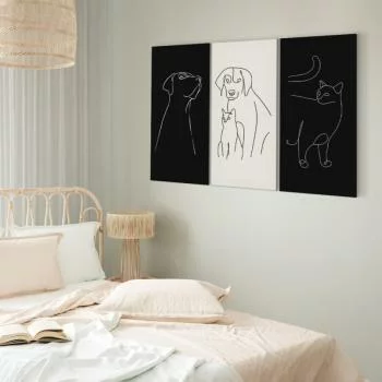 Obraz - Zwierzaki domowe (3-częściowy) - obrazek 6