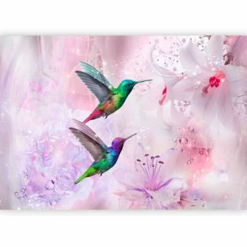 Fototapeta - Kolorowe kolibry (fioletowy) - obrazek 5