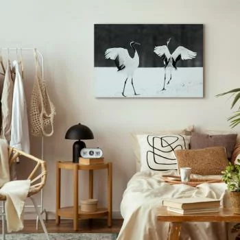 Obraz - Tańczące żurawie (1-częściowy) szeroki - obrazek 6
