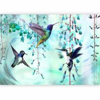 Fototapeta - Latające kolibry (zielony) - obrazek 5