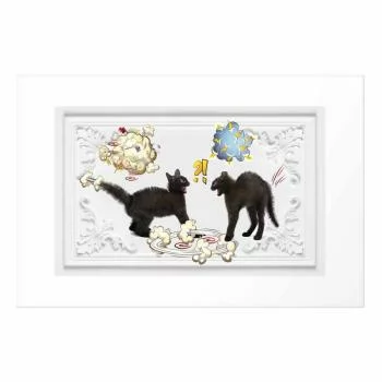 Plakat - Kocia kłótnia - obrazek 2