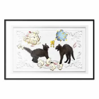 Plakat - Kocia kłótnia - obrazek 2