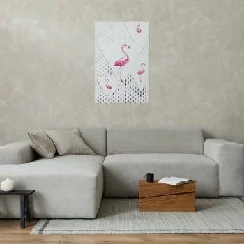 Plakat - Rodzina flamingów - obrazek 2
