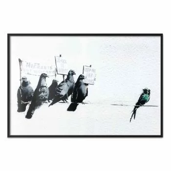 Plakat - Ksenofobiczne gołębie - obrazek 2