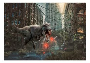 Fototapeta - Dinozaur w mieście - obrazek 2