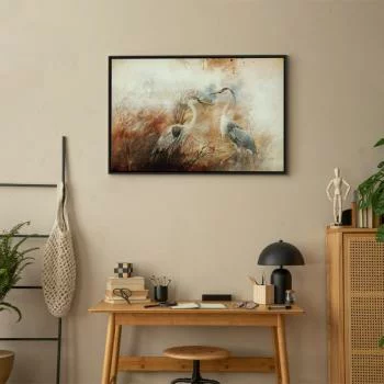 Obraz - Czaple na polowaniu (1-częściowy) szeroki - obrazek 7