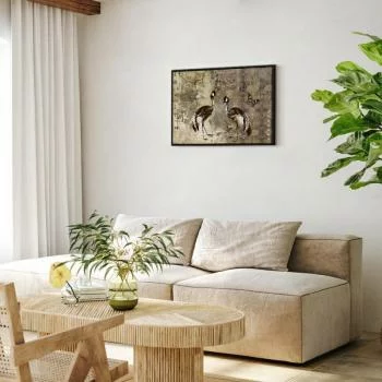 Obraz - Żurawie retro (1-częściowy) szeroki - obrazek 5