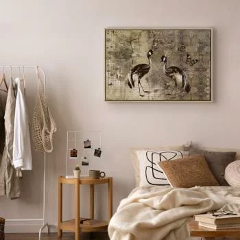 Obraz - Żurawie retro (1-częściowy) szeroki - obrazek 6