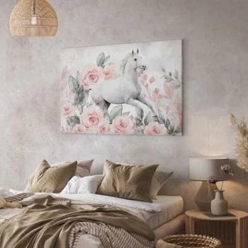 Obraz - Galop wśród róż (1-częściowy) szeroki - obrazek 6