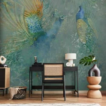 Fototapeta - Pawie w tańcu - trzeci wariant - obrazek 6