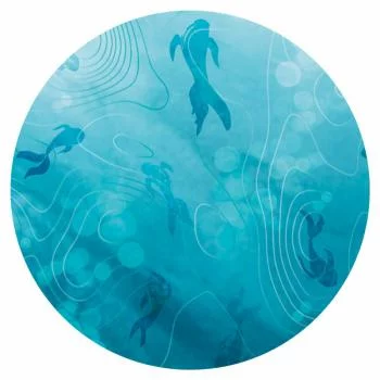 Fototapeta okrągła - Japoński staw - obrazek 2