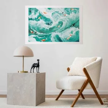 Plakat - Ryby i fale - obrazek 2