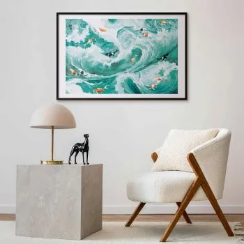 Plakat - Ryby i fale - obrazek 2